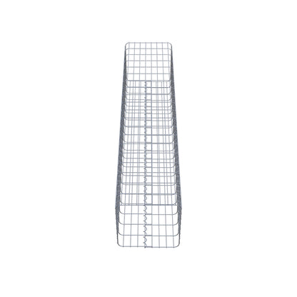 Schanskorfkolom hoekig 42 cm x 42 cm, 200 cm hoog, MW 5 cm x 10 cm