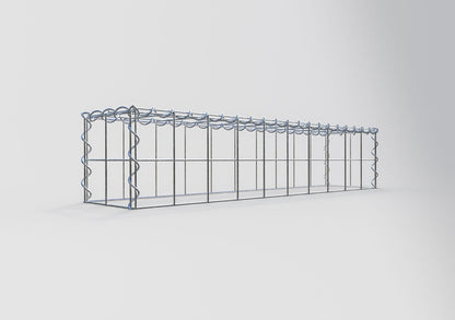 Grown-on gabion type 3 100 cm x 20 cm x 20 cm (L x H x D), mesh size 10 cm x 10 cm, spiral