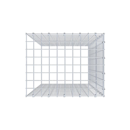 Opzetpaal type 4 100 cm x 50 cm x 40 cm (L x H x D), maaswijdte 5 cm x 5 cm, C-ring