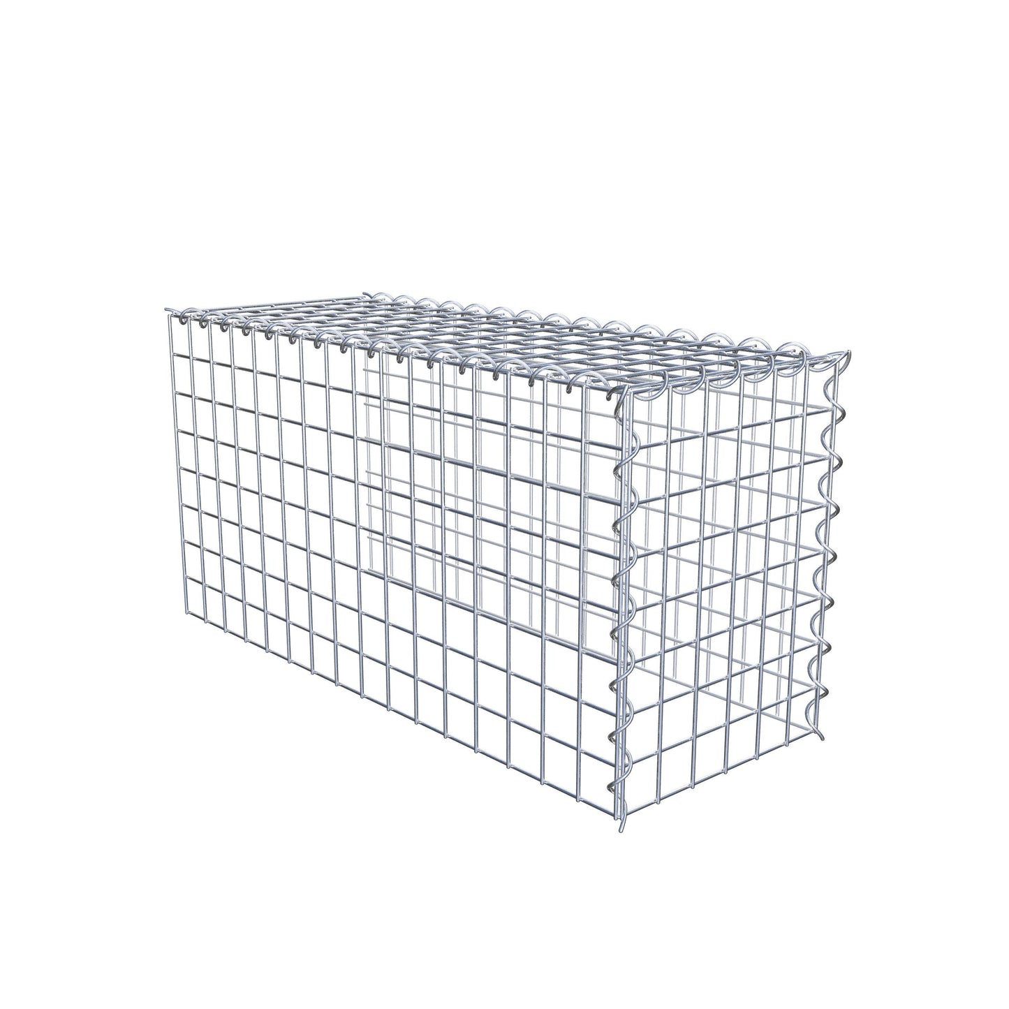 Add-on schanskorf type 4 80 cm x 40 cm x 30 cm (L x H x D), maaswijdte 5 cm x 5 cm, spiraalvormig