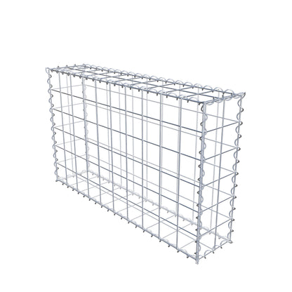 Gabion 100 cm x 60 cm x 20 cm (L x H x D), maskestørrelse 10 cm x 10 cm, spiral