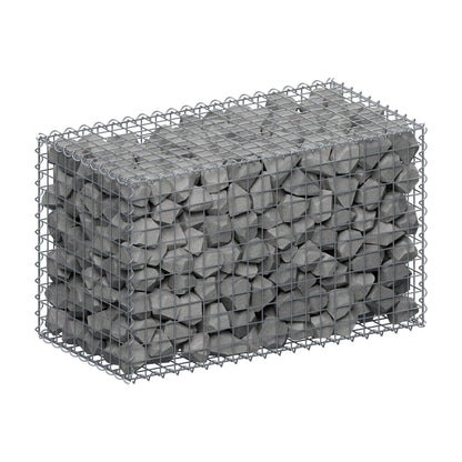 Schanskorf 100 cm x 60 cm x 50 cm (L x H x D), maaswijdte 5 cm x 5 cm, spiraalvormig