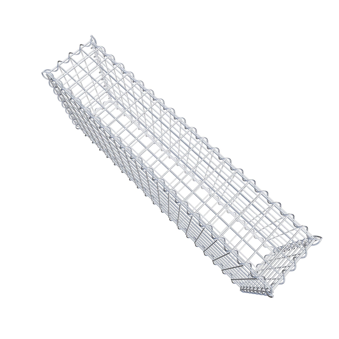 2er Set Gabionen 100 cm x 40 cm x 20 cm (L x H x T), Maschenweite 5 x 5 cm, Spirale