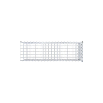 Udvokset gabion type 2 100 cm x 50 cm x 30 cm (L x H x D), maskestørrelse 5 cm x 5 cm, spiral