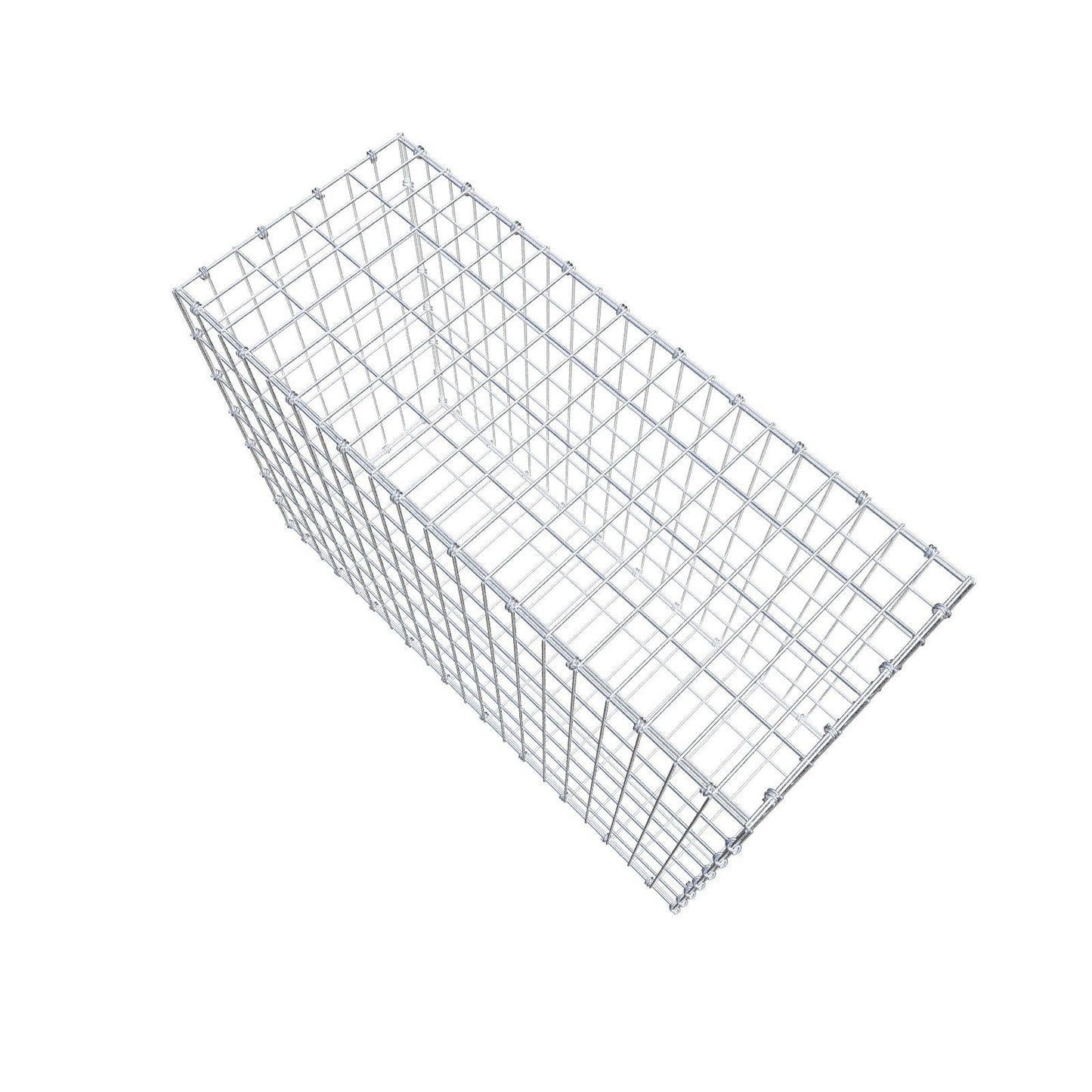 Gabion 100 cm x 70 cm x 40 cm (L x H x D), maskestørrelse 5 x 10 cm, spiralring