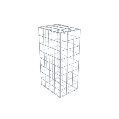 Gabion 80 cm x 40 cm x 30 cm (L x H x D), maskstorlek 10 cm x 10 cm, C-ring