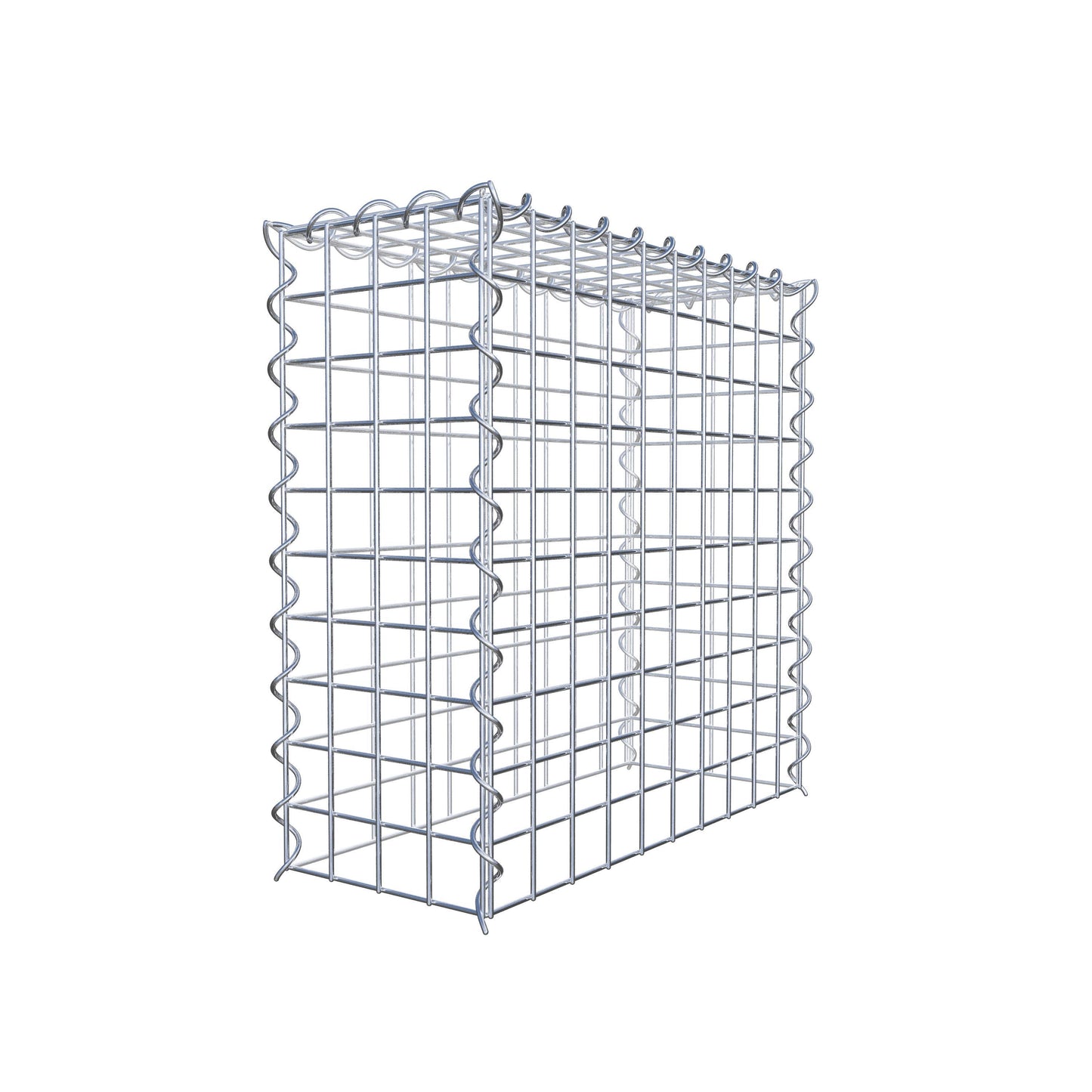 Add-on schanskorf type 3 50 cm x 50 cm x 20 cm (L x H x D), maaswijdte 5 cm x 5 cm, spiraalvormig