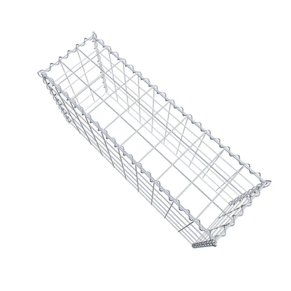 Aangegroeide schanskorf type 3 100 cm x 50 cm x 30 cm (L x H x D), maaswijdte 10 cm x 10 cm, spiraal
