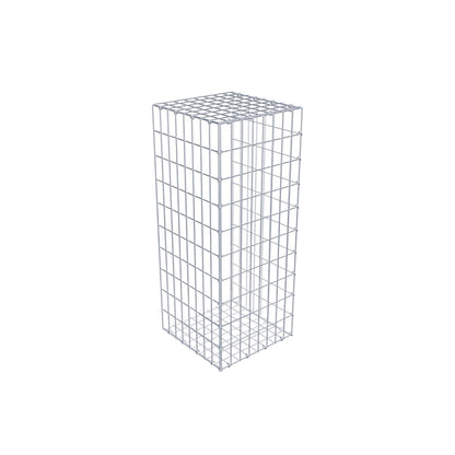 Opzetpaal type 2 100 cm x 40 cm x 40 cm, maaswijdte 5 cm x 10 cm, C-ring