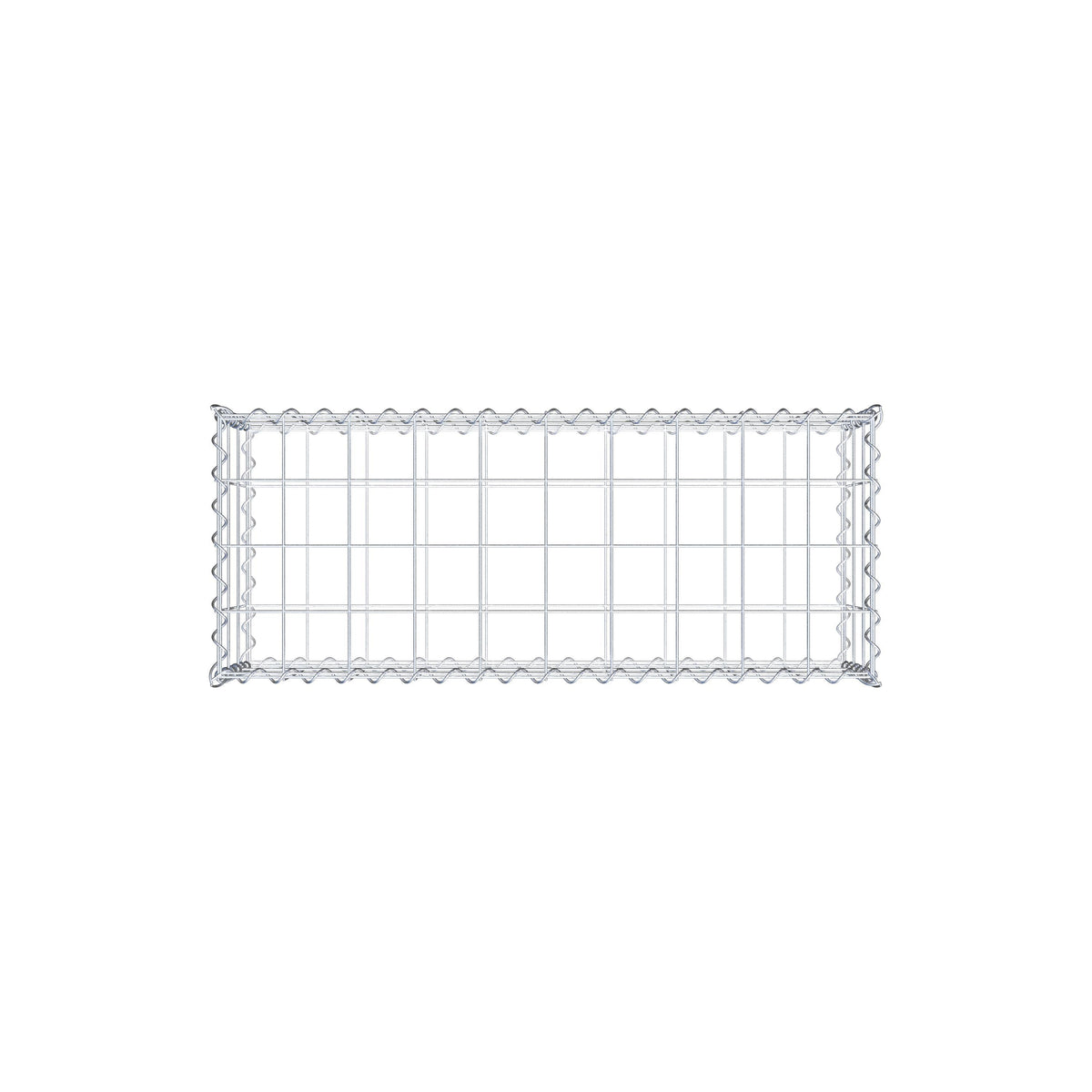 Gabion 100 cm x 30 cm x 40 cm (L x H x D), maskestørrelse 10 cm x 10 cm, spiral