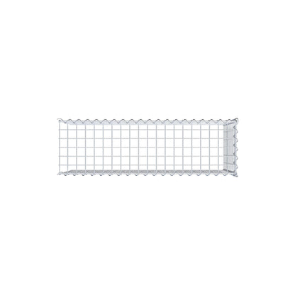 Aangegroeide schanskorf type 4 100 cm x 50 cm x 30 cm (L x H x D), maaswijdte 5 cm x 5 cm, spiraal