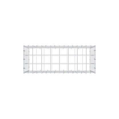 Gabion 80 cm x 40 cm x 30 cm (L x H x D), maskstorlek 10 cm x 10 cm, C-ring
