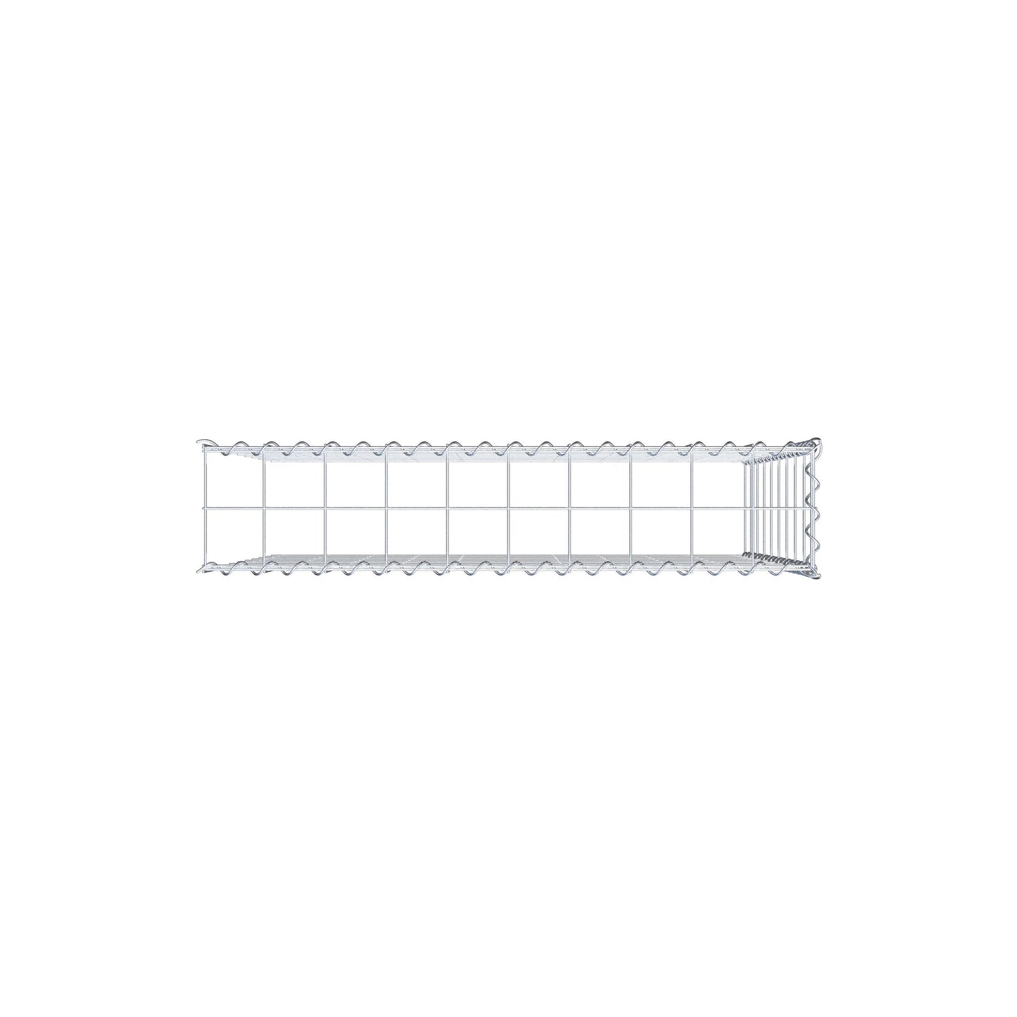 Add-on schanskorf type 4 100 cm x 90 cm x 20 cm (L x H x D), maaswijdte 10 cm x 10 cm, spiraal