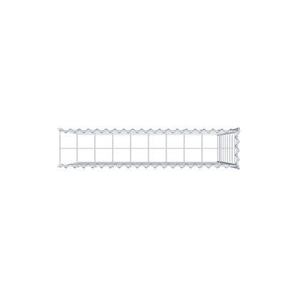Add-on schanskorf type 4 100 cm x 90 cm x 20 cm (L x H x D), maaswijdte 10 cm x 10 cm, spiraal