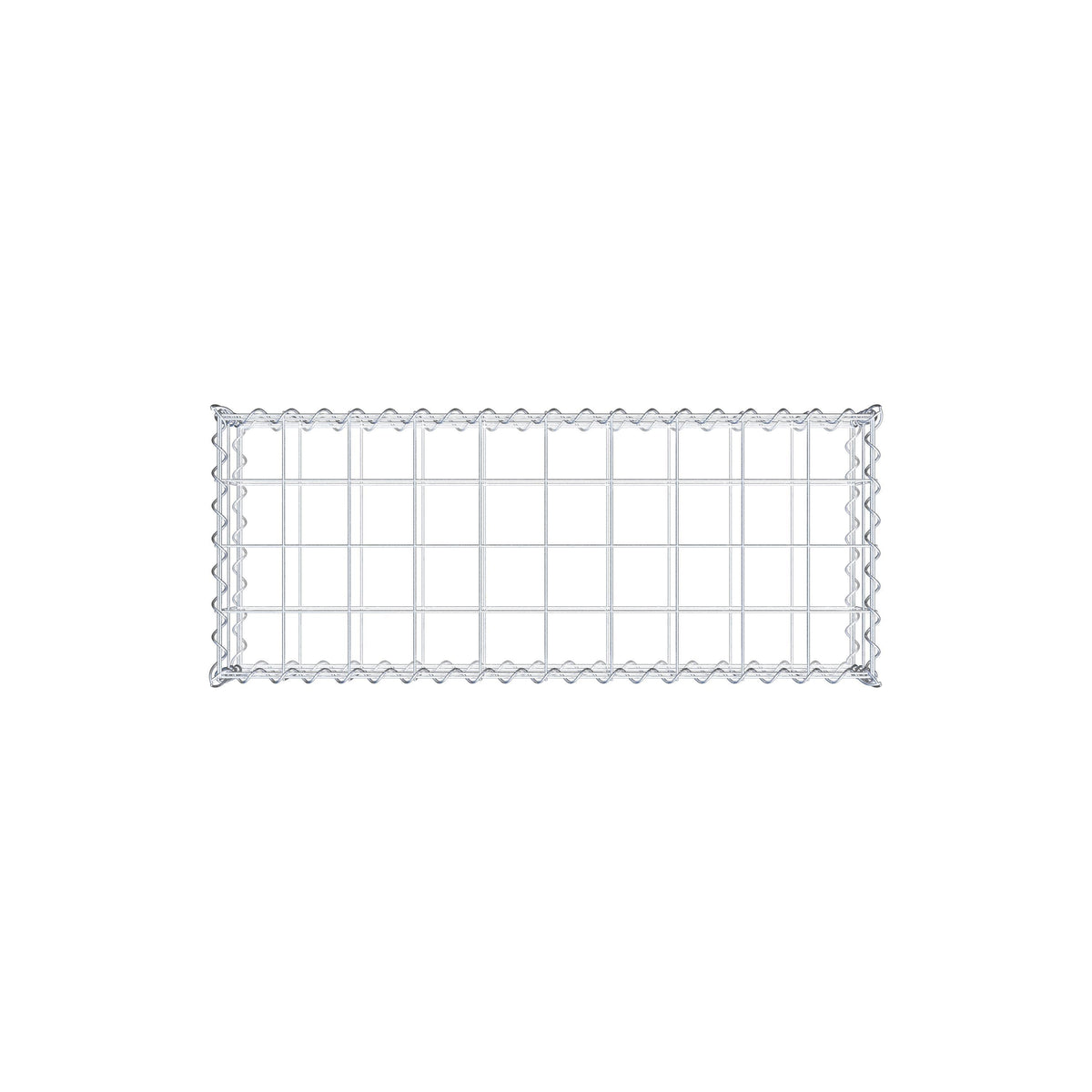Gabion 100 cm x 20 cm x 40 cm (L x H x D), mesh size 10 cm x 10 cm, spiral