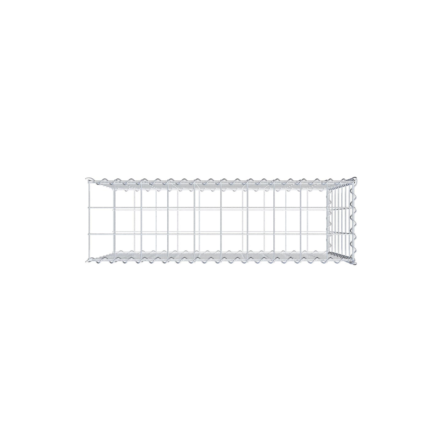 Gabbione aggiuntivo tipo 2 100 cm x 70 cm x 30 cm (L x A x P), maglia 10 cm x 10 cm, spirale