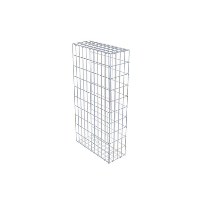 Monteret gabion type 2 100 cm x 50 cm x 20 cm, maskestørrelse 5 cm x 10 cm, C-ring