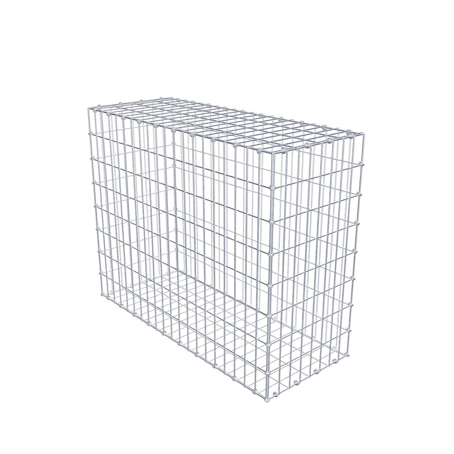 Schanskorf 100 cm x 80 cm x 40 cm (L x H x D), maaswijdte 5 x 10 cm, spiraalring