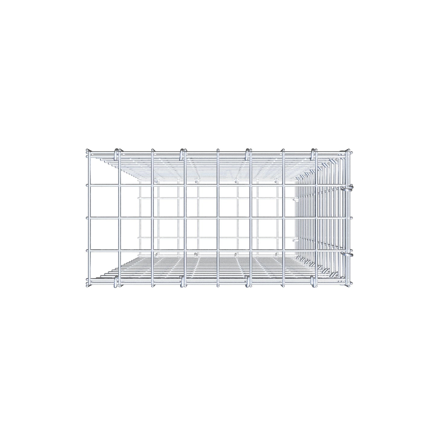 Gabião Tipo 2 80 cm x 40 cm x 20 cm (C x A x P), malhagem 5 cm x 5 cm, anel C