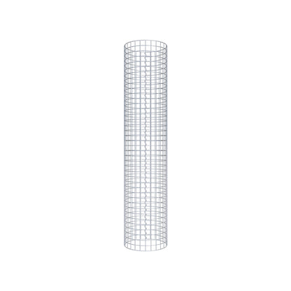 Colonna gabbionata rotonda 42 cm di diametro, 200 cm di altezza, maglia 5 cm x 5 cm