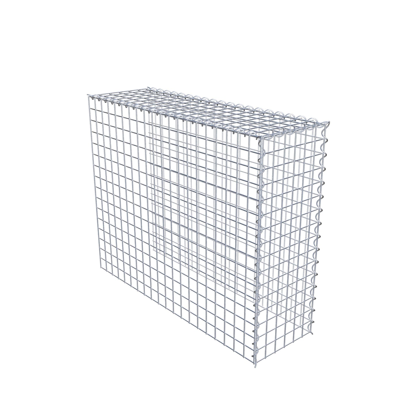 Gabião tipo 4 100 cm x 80 cm x 30 cm (C x A x P), malhagem 5 cm x 5 cm, espiral