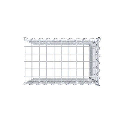 Add-on schanskorf type 4 50 cm x 50 cm x 30 cm (L x H x D), maaswijdte 5 cm x 5 cm, spiraalvormig