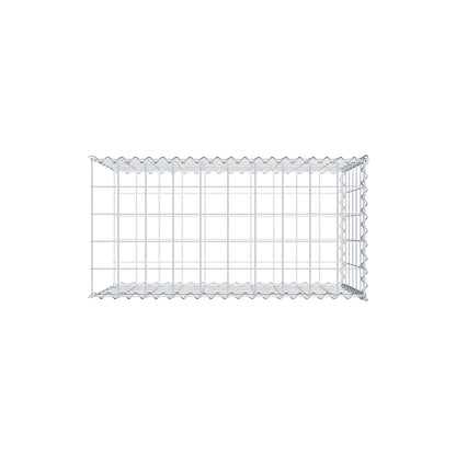 Gabbione aggiuntivo tipo 2 100 cm x 60 cm x 50 cm (L x A x P), maglia 10 cm x 10 cm, spirale