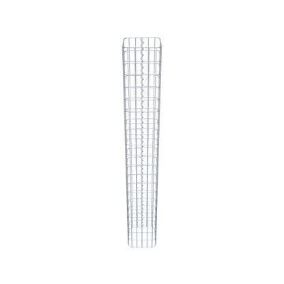 Gabionsøjle, firkantet, varmgalvaniseret, 27 cm x 27 cm, 200 cm højde, MW 5 cm x 10 cm