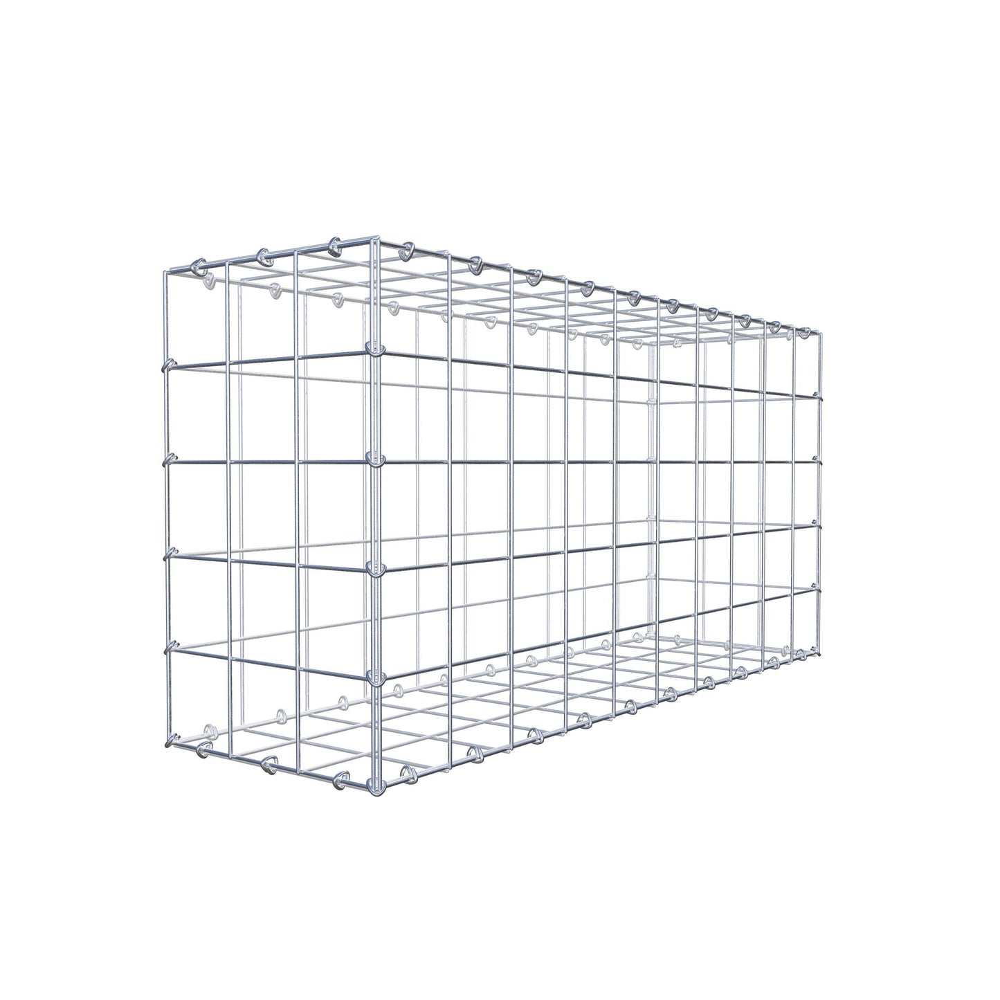 Gabion 100 cm x 50 cm x 30 cm (L x H x D), mesh size 10 cm x 10 cm, C-ring