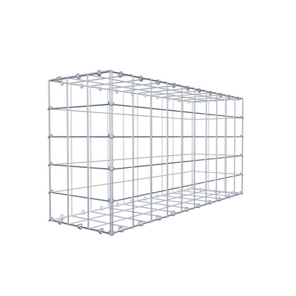Gabion 100 cm x 50 cm x 30 cm (L x H x D), mesh size 10 cm x 10 cm, C-ring