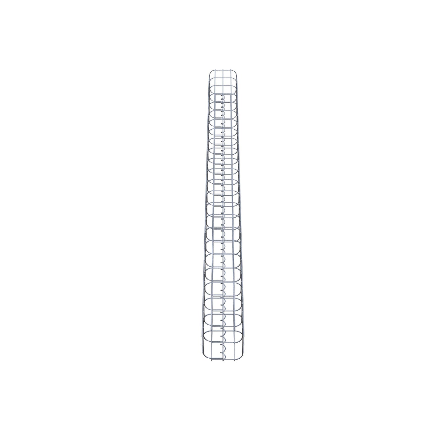 Gabionensäule eckig 17 cm x 17 cm, 230 cm Höhe, MW 5 cm x 10 cm
