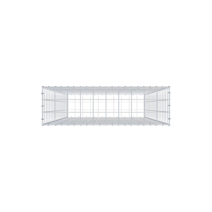 Gabion 200 cm x 100 cm x 30 cm (L x H x D), maskstorlek 10 cm x 10 cm, C-ring