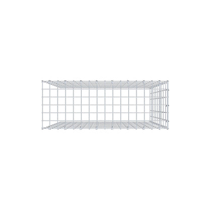 Opbouw schanskorf type 4 100 cm x 80 cm x 30 cm (L x H x D), maaswijdte 5 cm x 10 cm, C-ring