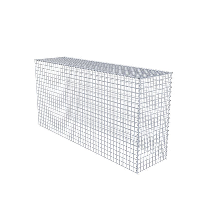 Anbaugabione Typ 4 200 cm x 100 cm x 50 cm (L x H x T), Maschenweite 5 cm x 5 cm, Spirale