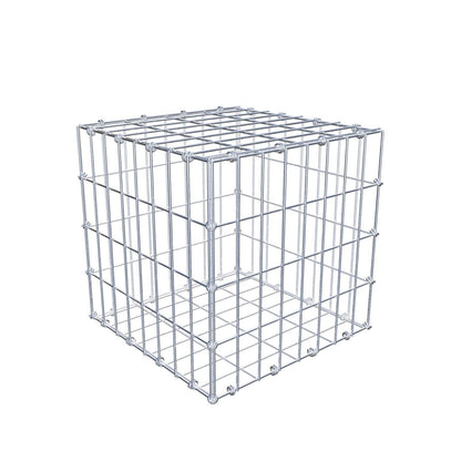 Schanskorf 40 cm x 40 cm x 40 cm (L x H x D), maaswijdte 5 x 10 cm, spiraalring