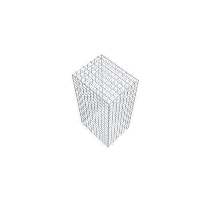 Type 3 oplegkorf 100 cm x 50 cm x 40 cm (L x H x D), maaswijdte 5 cm x 5 cm, C-ring