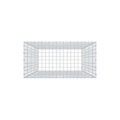 Fourche rapportée type 3 200 cm x 100 cm x 50 cm (L x H x P), mailles 5 cm x 10 cm, anneau en C