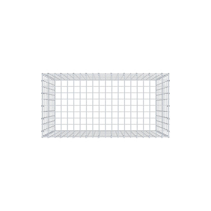 Monteret gabion type 3 100 cm x 80 cm x 50 cm (L x H x D), maskestørrelse 5 cm x 10 cm, C-ring