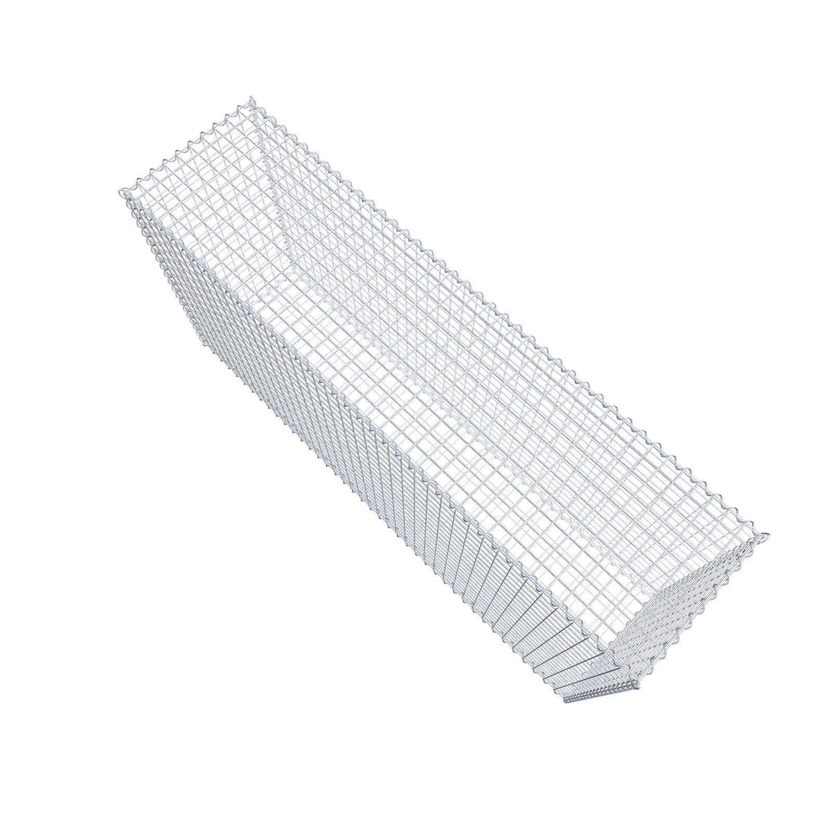 Gabbione 200 cm x 100 cm x 50 cm (L x H x P), maglia 5 cm x 5 cm, spirale