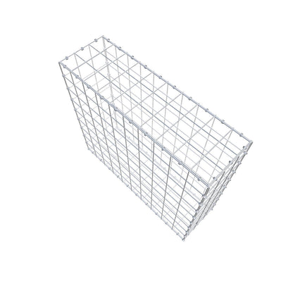 Gabion 100 cm x 90 cm x 30 cm (L x H x D), maskstorlek 10 x 10 cm, spiralring