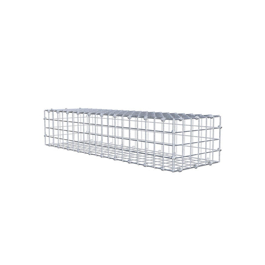 Gabion 100 cm x 20 cm x 30 cm (L x H x D), maskstorlek 5 x 5 cm, spiralring