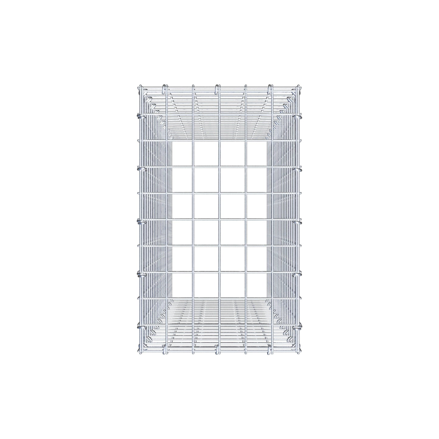 Type 3 oplegkorf 100 cm x 30 cm x 50 cm (L x H x D), maaswijdte 5 cm x 5 cm, C-ring
