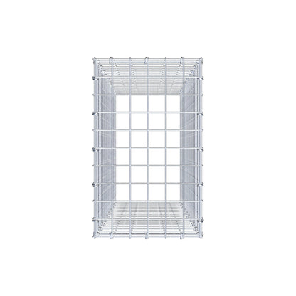Type 3 oplegkorf 100 cm x 30 cm x 50 cm (L x H x D), maaswijdte 5 cm x 5 cm, C-ring
