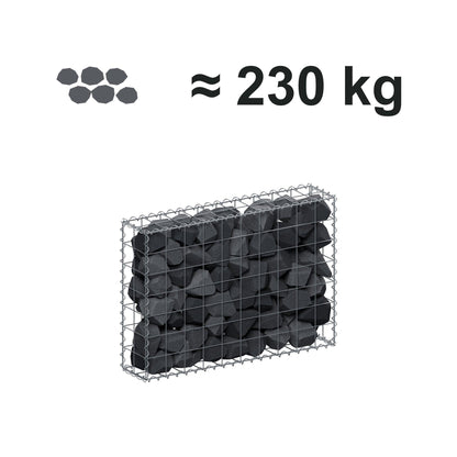 Schanskorf 100 cm x 70 cm x 20 cm (L x H x D), maaswijdte 10 cm x 10 cm, spiraalvormig