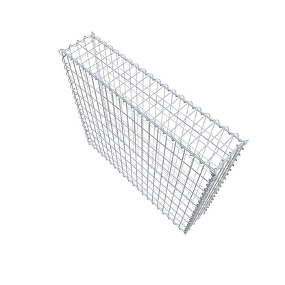 Schanskorf 100 cm x 90 cm x 20 cm (L x H x D), maaswijdte 5 cm x 10 cm, spiraalvormig