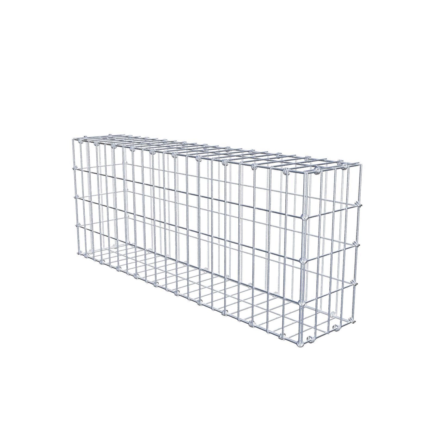 Gabion 100 cm x 40 cm x 20 cm (L x H x D), maskestørrelse 5 x 10 cm, spiralring