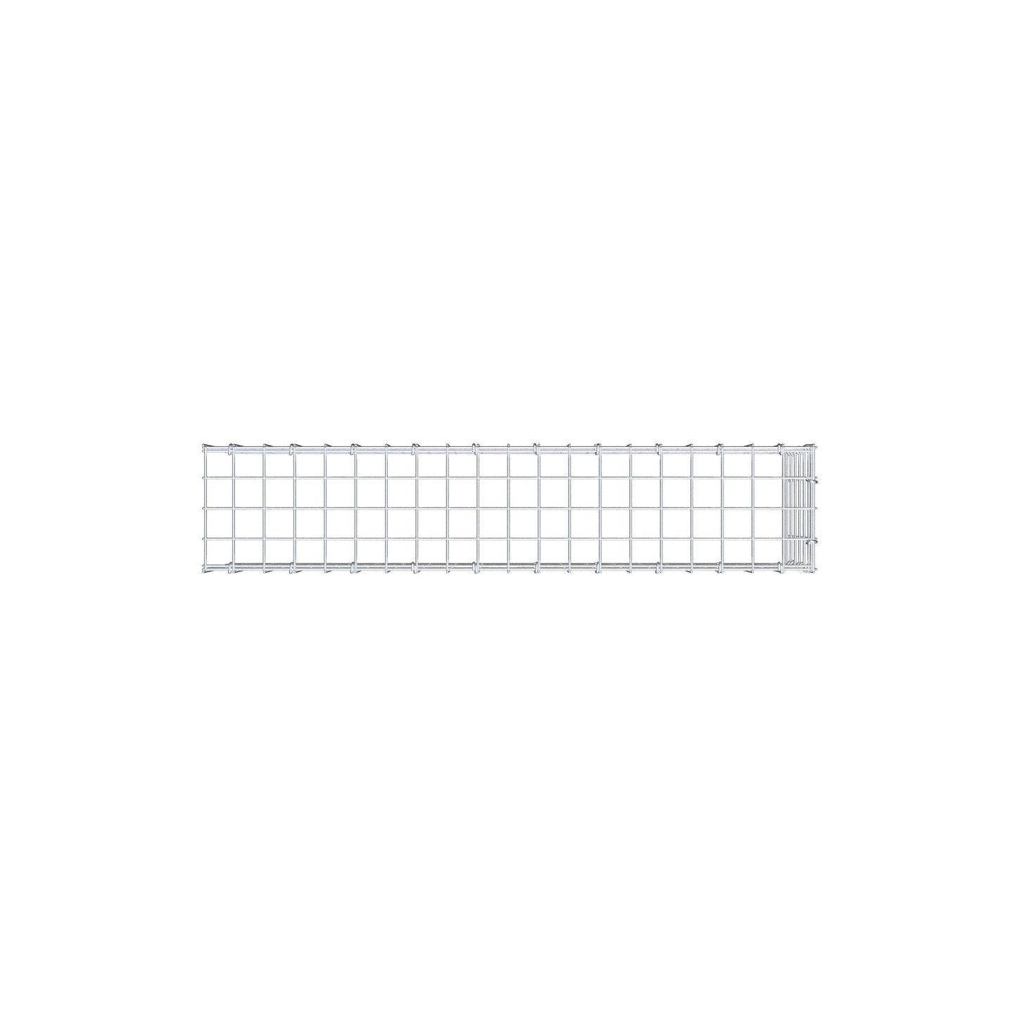 Bevestigbare schanskorf type 4 100 cm x 30 cm x 20 cm (L x H x D), maaswijdte 5 cm x 5 cm, C-ring