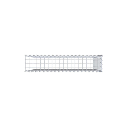 Opvokset gabion type 4 100 cm x 90 cm x 20 cm (L x H x D), maskestørrelse 5 cm x 5 cm, spiral