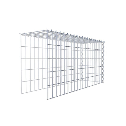 Aangegroeide schanskorf type 4 100 cm x 50 cm x 30 cm (L x H x D), maaswijdte 5 cm x 10 cm, spiraal