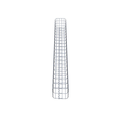 Gabionensäule eckig feuerverzinkt, 22 cm x 22 cm, 200 cm Höhe, MW 5 cm x 10 cm